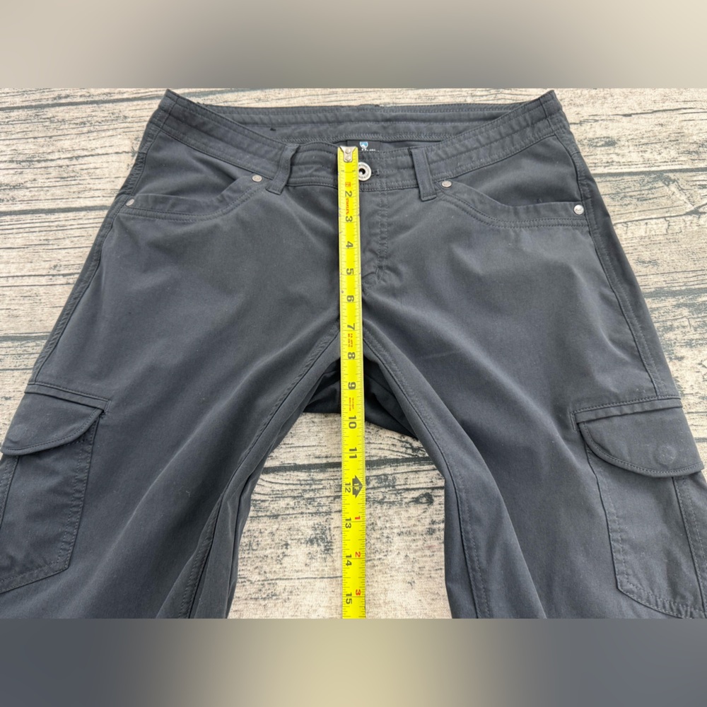 kühl Women's Splash Roll-up, Dark Gray Straight Leg Cargo Pants, Size 8 Regular - Picture 7 of 16